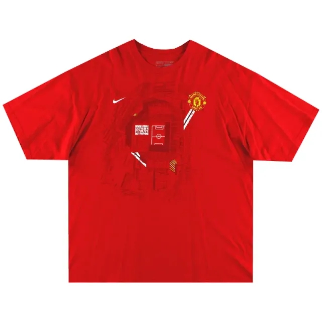 2002-03 Manchester United Nike 'Centre Circle' Graphic Tee XL - Manchester United / Excellent / XL