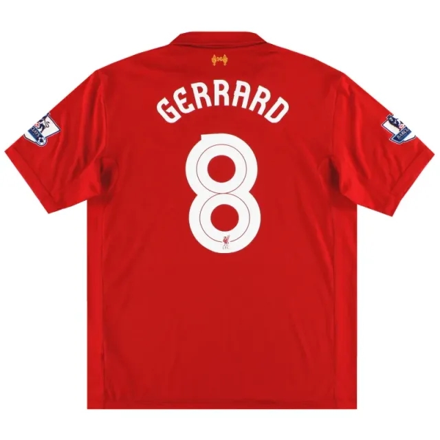 2012-13 Liverpool Warrior Home Shirt Gerrard #8 XXL - Liverpool / Excellent / XXL