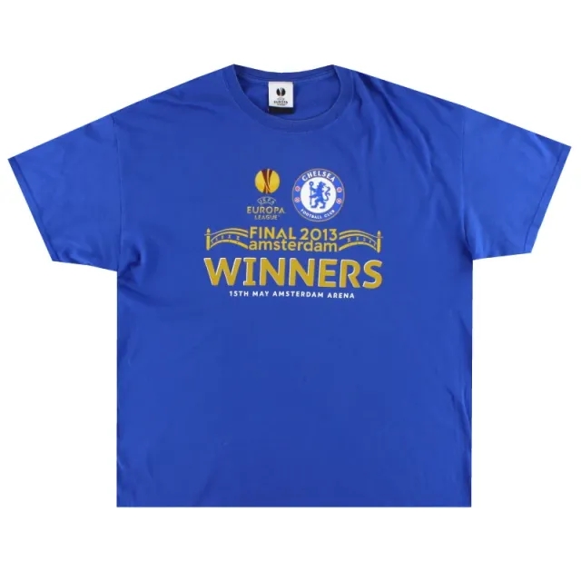 2013 Chelsea Europa League Graphic Tee XL - Chelsea / Excellent / XL