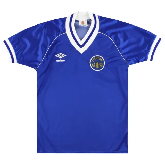 1982-83 Everton Umbro Home Shirt *Mint* S - Everton / Mint / Small