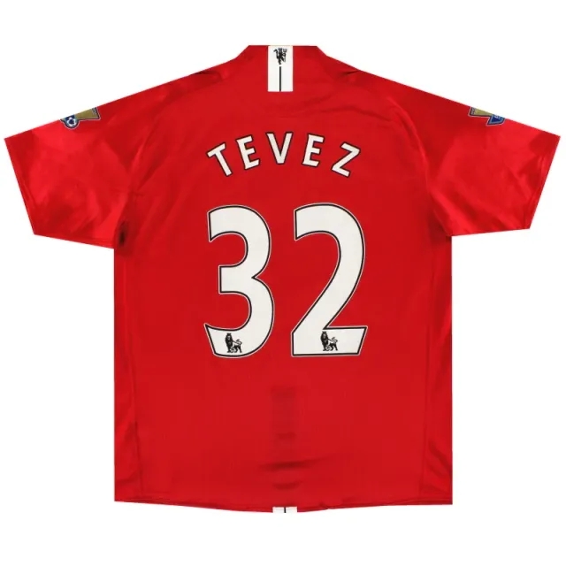 2007-08 Manchester United Nike Home Shirt Tevez #32 XL - Manchester United / Very good / XL