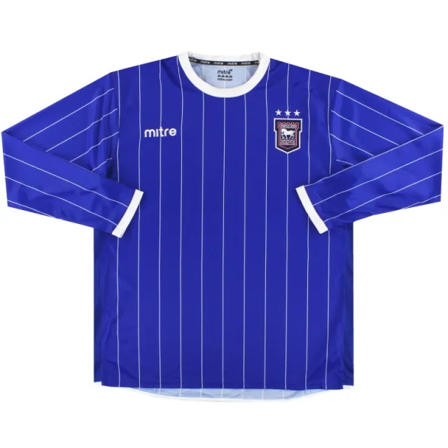 2007-08 Ipswich Mitre Home Shirt L/S XXL - Ipswich / Excellent / XXL