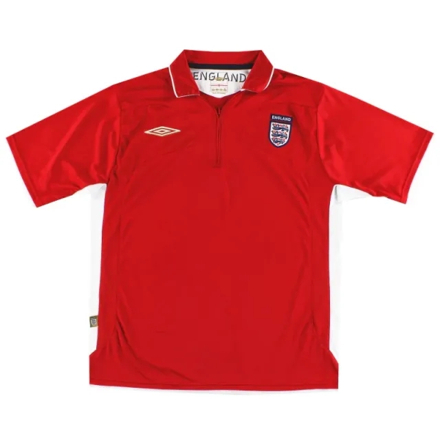 2006-07 England Umbro 1/4 Zip Training Shirt L - England / Excellent / Large