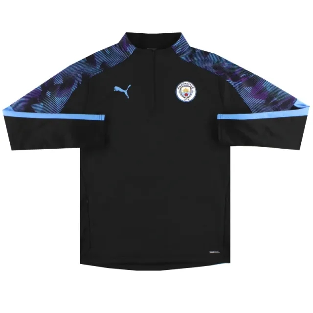 2019-20 Manchester City Puma 1/4 Zip Drill Top L - Manchester City / Excellent / Large