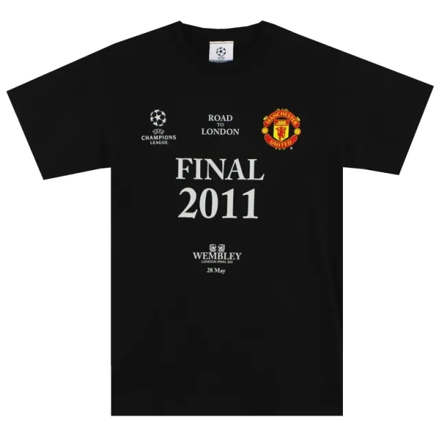 2011 Manchester United Champions League Graphic Tee S - Manchester United / Excellent / Small