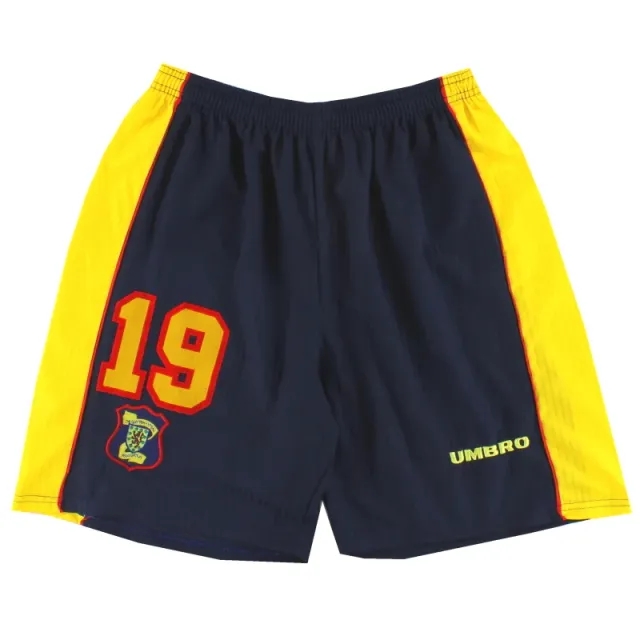 1996-99 Scotland Umbro Player Issue Away Shorts #19 L - Scotland / Excellent / Large