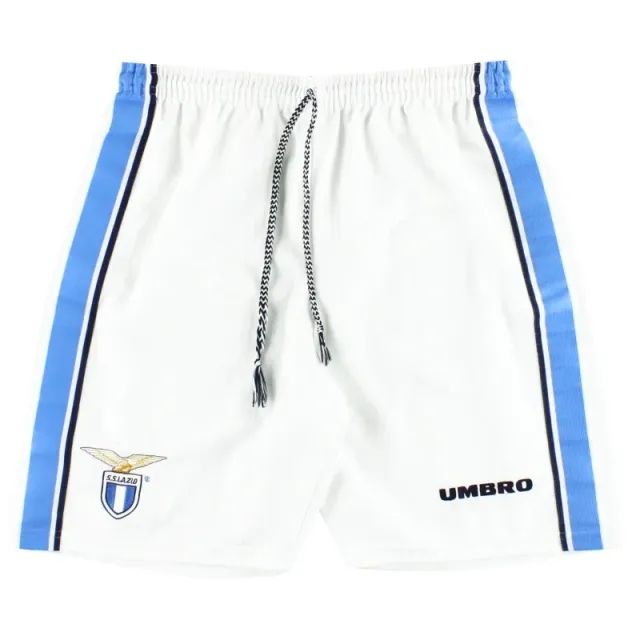 1997-98 Lazio Umbro Home Shorts L - Lazio / Excellent / Large