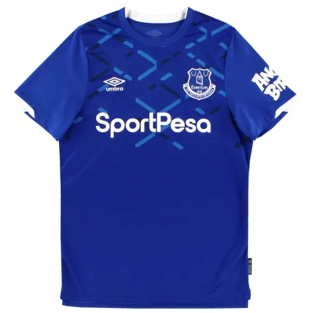 2019-20 Everton Umbro Home Shirt *Mint* M - Everton / Mint / Medium