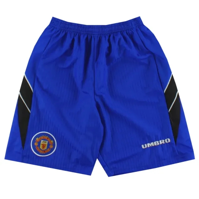 1996-98 Manchester United Umbro Third Shorts S - Manchester United / Excellent / Small