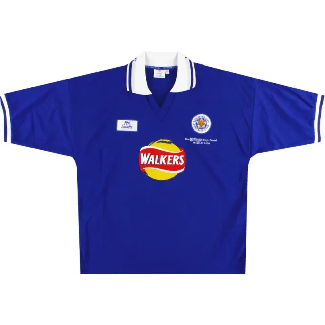2000 Leicester Fox Leisure 'Worthington Cup Final' Home Shirt *Mint* XL - Leicester City / Mint / XL