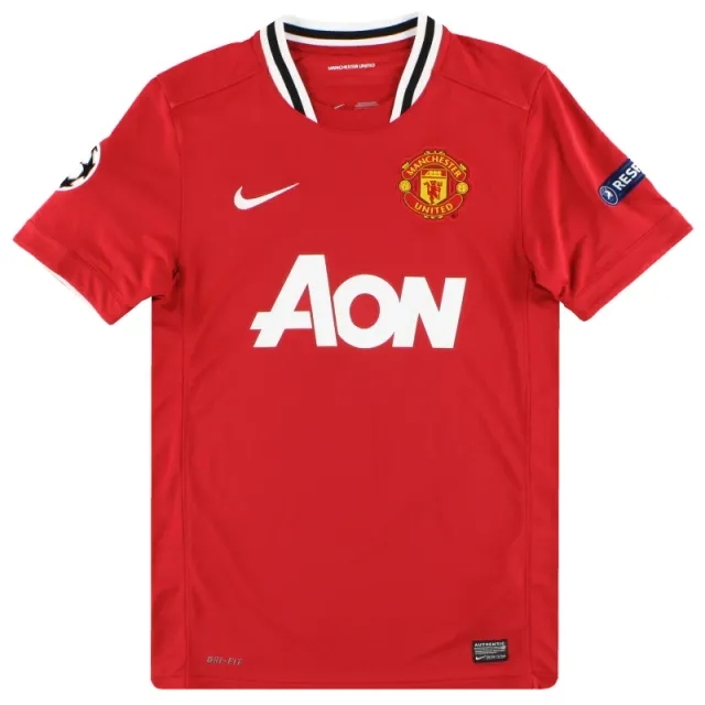 2011-12 Manchester United Nike CL Home Shirt S - Manchester United / Excellent / Small