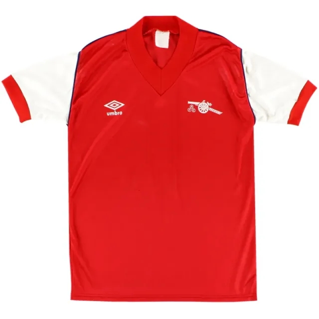 1982-84 Arsenal Umbro Home Shirt S - Arsenal / Very Good / Small