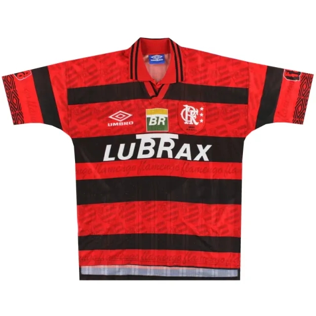 1995-96 Flamengo Umbro Centenary Home Shirt L - Central and South American Clubs / Very good / Large