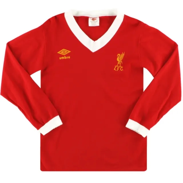 1979-82 Liverpool Umbro Home Shirt L/S *Mint* S - Liverpool / Mint / Small