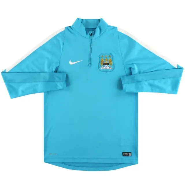 2015-16 Manchester City Nike 1/4 Zip Track Top M - Manchester City / Very Good / Medium