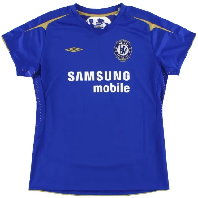 2005-06 Chelsea Centenary Home Shirt *Mint* Womens 14 - Chelsea / Mint / Large
