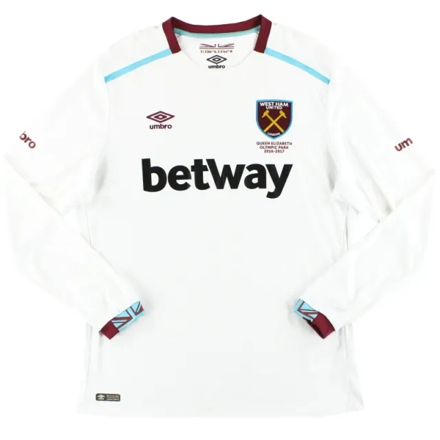 2016-17 West Ham Umbro Away Shirt L/S XL - West Ham / Very Good / XL