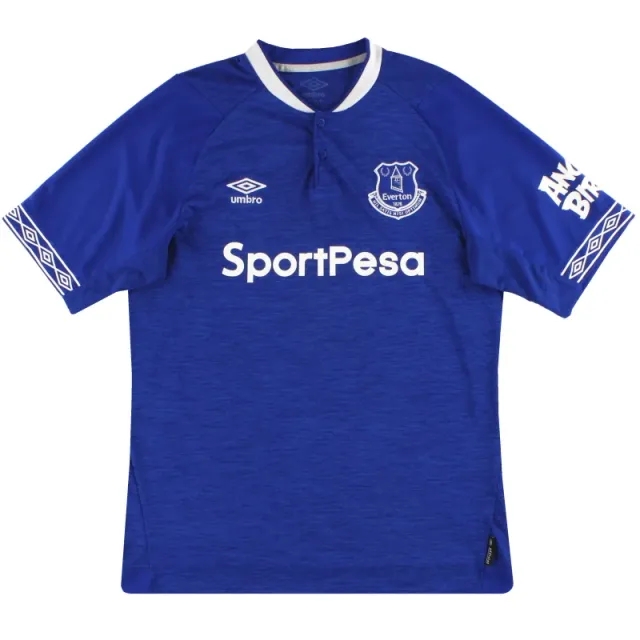 2018-19 Everton Umbro Home Shirt S - Everton / Excellent / Small