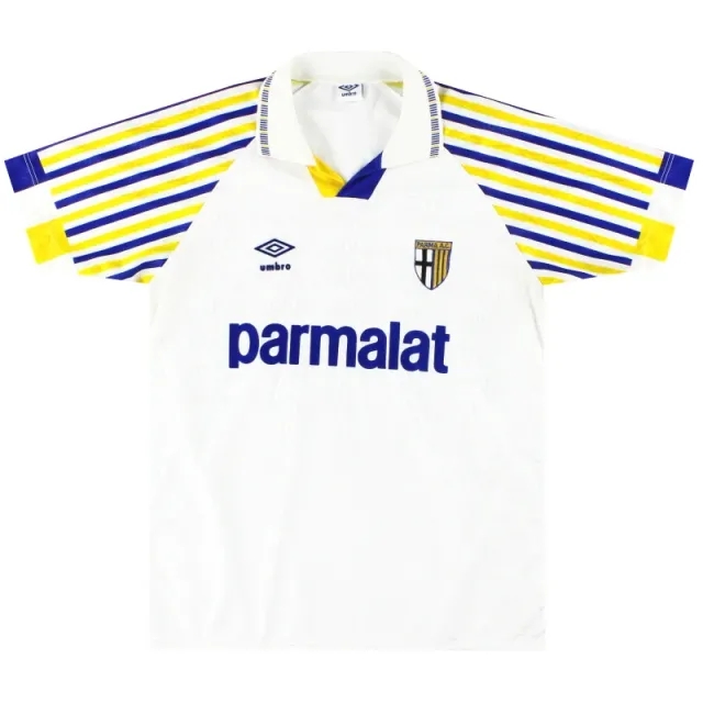 1991-92 Parma Umbro Home Shirt L - Other Italian Clubs / Large / Large