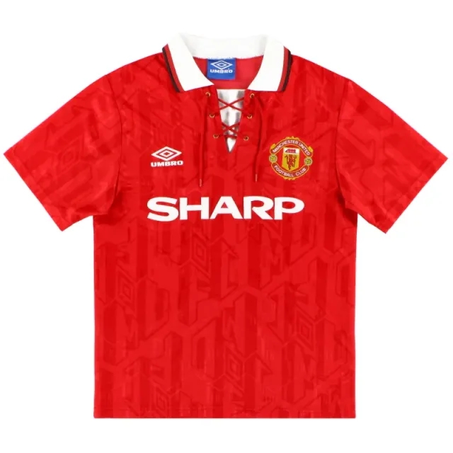 1992-94 Manchester United Umbro Home Shirt S - Manchester United / Very good / Small