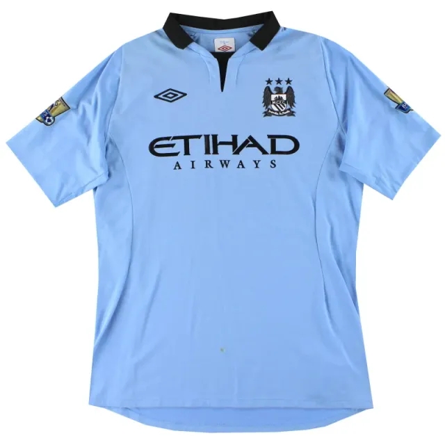 2012-13 Manchester City Umbro Home Shirt L - Manchester City / Good / Large