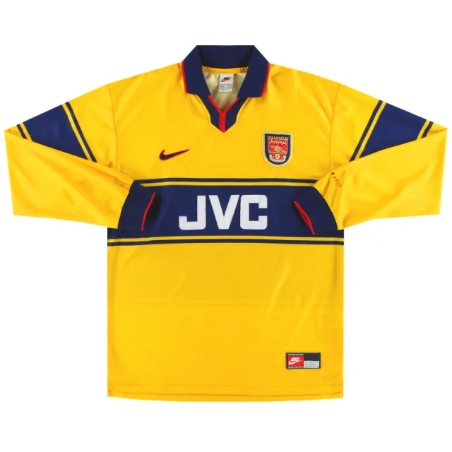 1997-99 Arsenal Nike Away Shirt L/S M - Arsenal / Excellent / Medium