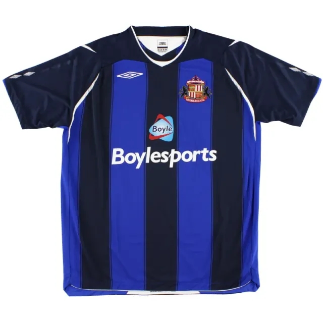 2008-09 Sunderland Umbro Away Shirt *Mint* L - Sunderland / Mint / Large