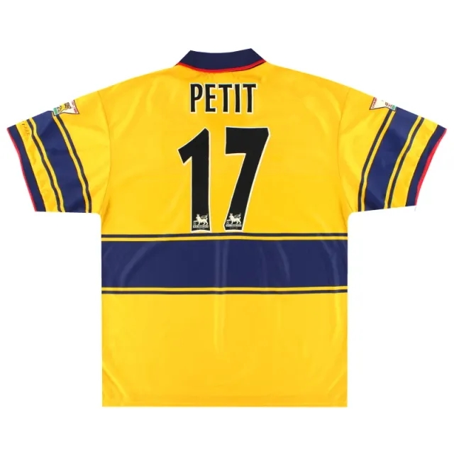 1997-99 Arsenal Nike Away Shirt Petit #17 *Mint* XXL - Arsenal / Mint / XXL