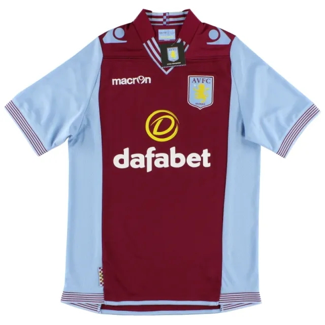 2013-14 Aston Villa Macron Home Shirt *BNIB* XXL - Aston Villa / BNIB / XXL