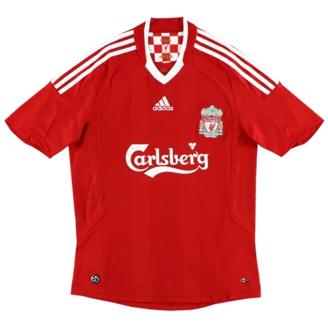 2008-10 Liverpool adidas Home Shirt M - Liverpool / Excellent / Medium