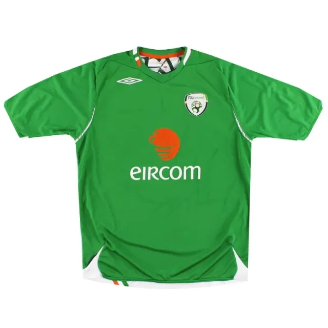 2006-08 Ireland Umbro Home Shirt *Mint* L.Boys - Ireland / Mint / Medium