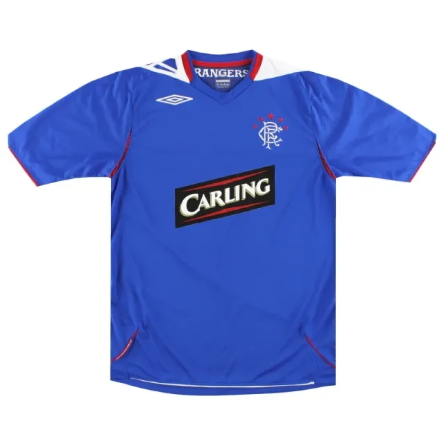 2006-07 Rangers Umbro Home Shirt M - Rangers / Excellent / Medium