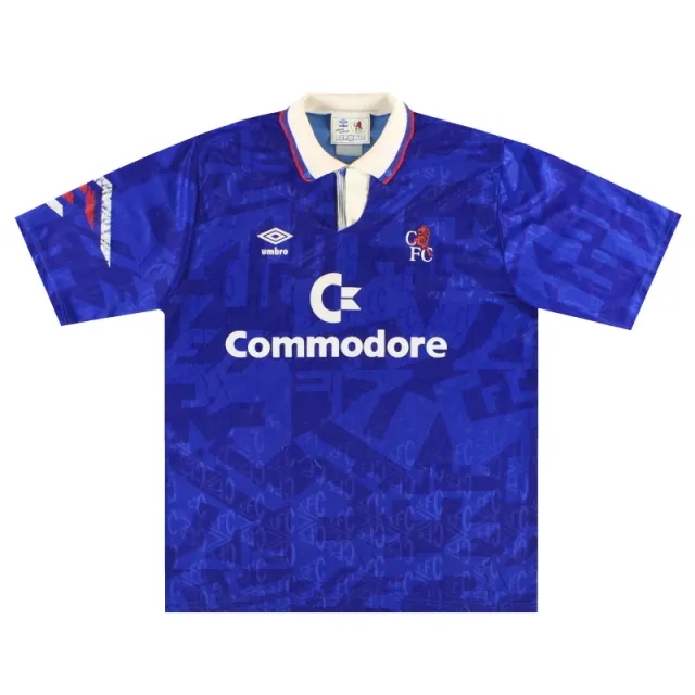 1991-93 Chelsea Umbro Home Shirt M - Chelsea / Very Good / Medium