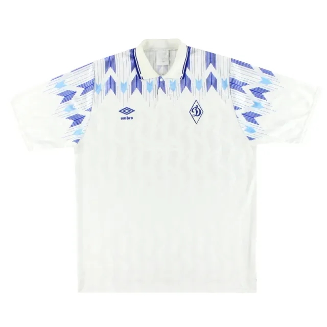 1990-93 Dynamo Moscow Umbro Home Shirt L - Other European Clubs / Excellent / Large
