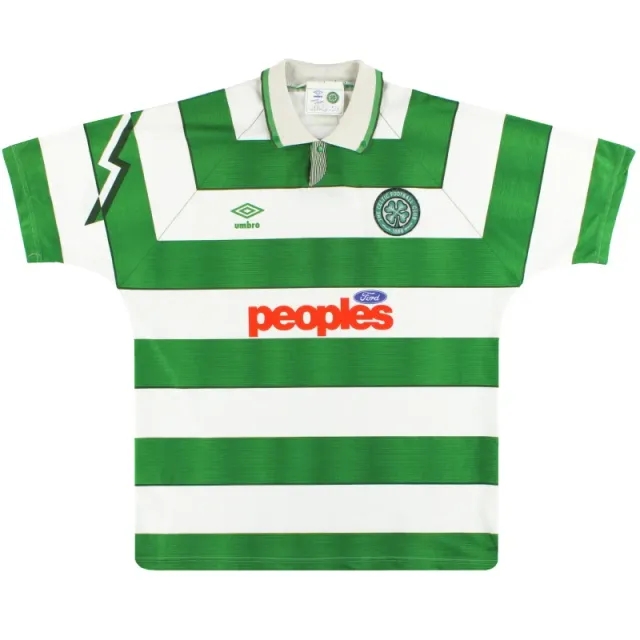 1991-92 Celtic Home Shirt XL - Celtic / Very Good / XL