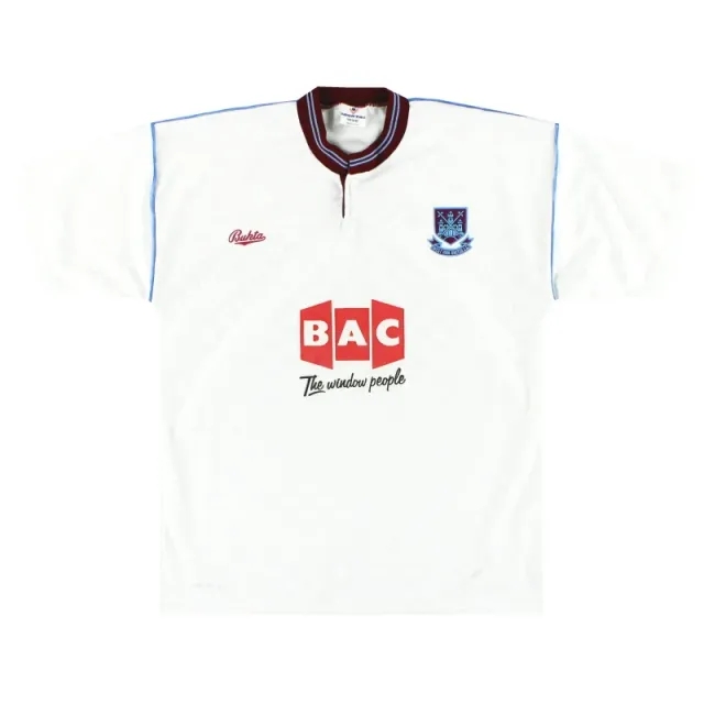 1990-91 West Ham Bukta Away Shirt L - West Ham / Excellent / Large