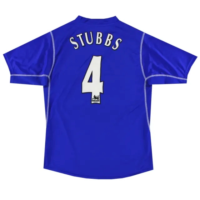 2002-03 Everton Puma Home Shirt Stubbs #4 L - Everton / Excellent / Large