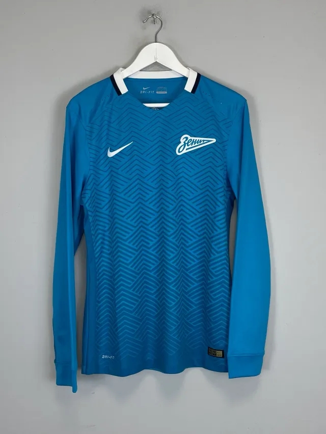 CULT KITS - 2015/16 ZENIT ST PETERSBURG *PLAYER ISSUE* L/S HOME SHIRT (M) NIKE