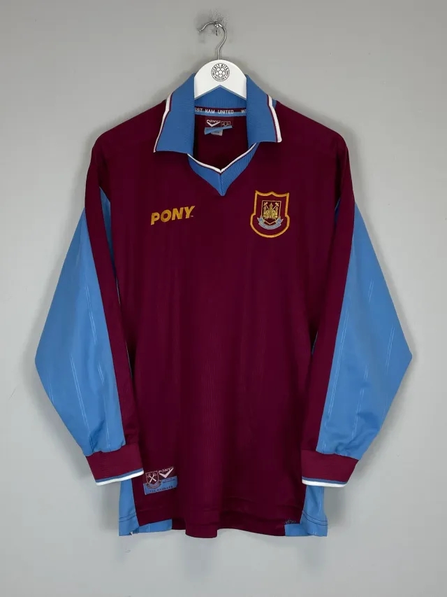 CULT KITS - 1997/99 WEST HAM L/S HOME SHIRT (M) PONY