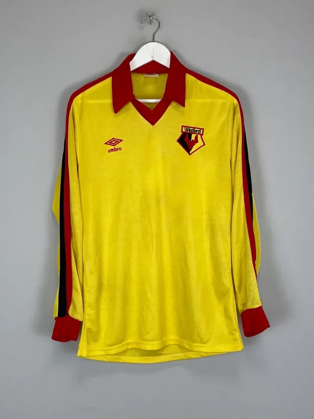 CULT KITS - 1978/92 WATFORD L/S HOME SHIRT (M) UMBRO