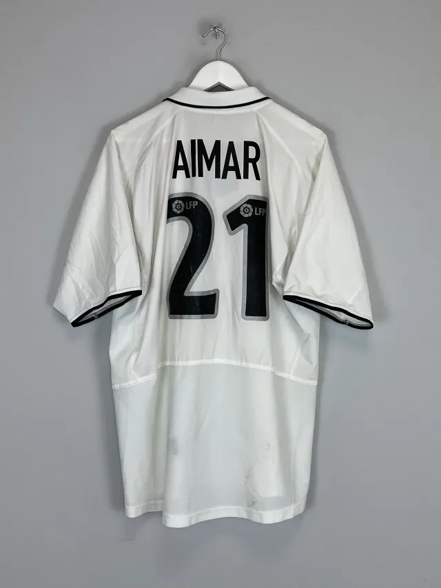 CULT KITS - 2002/03 VALENCIA AIMAR #10 HOME SHIRT (XL) NIKE