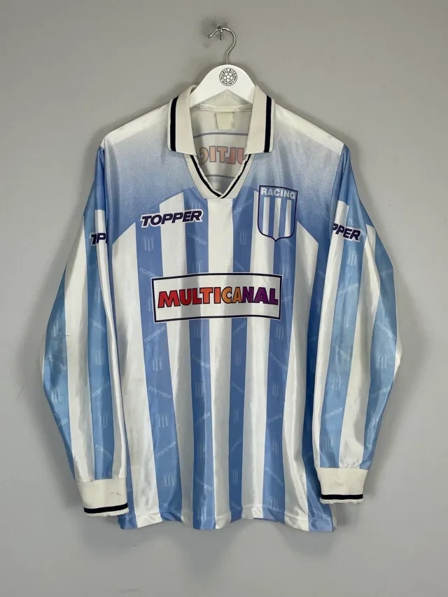 CULT KITS - 1995/96 RACING CLUB L/S HOME SHIRT (L) TOPPER