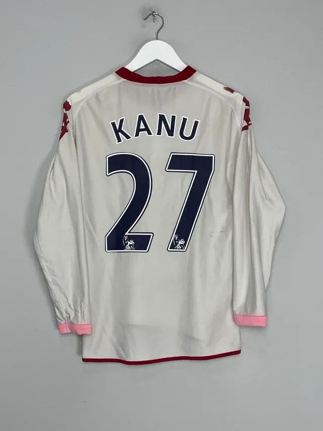 CULT KITS - 2010/11 PORTSMOUTH KANU #27 L/S AWAY SHIRT (S) KAPPA