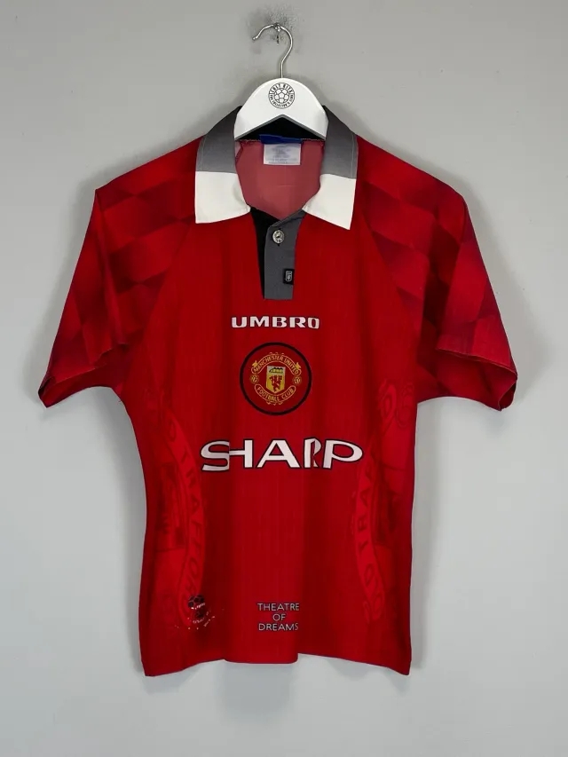 CULT KITS - 1996/98 MANCHESTER UNITED HOME SHIRT (Y) UMBRO