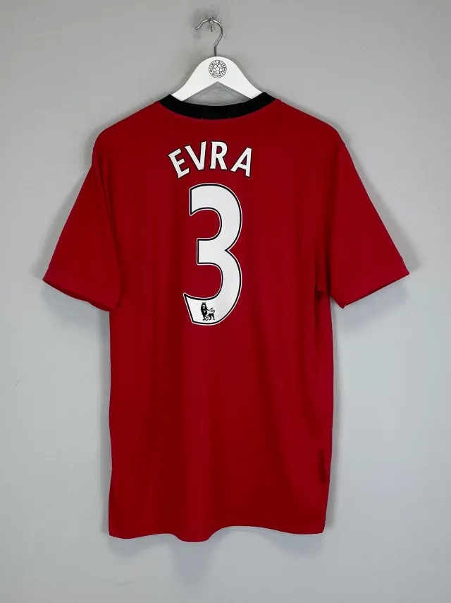 CULT KITS - 2009/10 MANCHESTER UNITED EVRA #3 HOME SHIRT (L) NIKE
