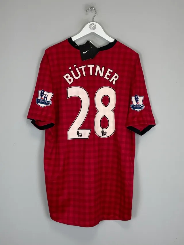 CULT KITS - 2012/13 MANCHESTER UNITED BUTTNER #28 *BNWT* HOME SHIRT (XXL) NIKE