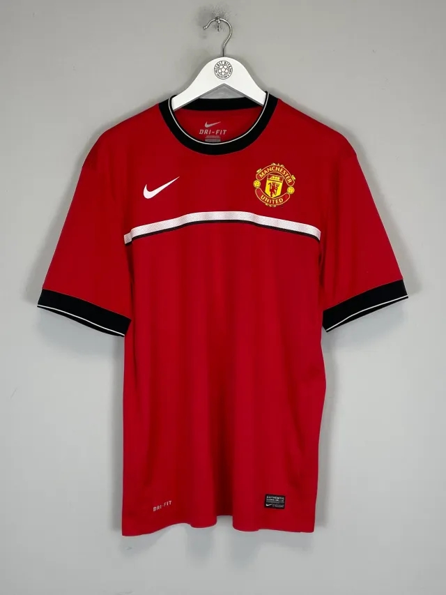CULT KITS - 2011/12 MANCHESTER UNITED PRE MATCH SHIRT (L) NIKE
