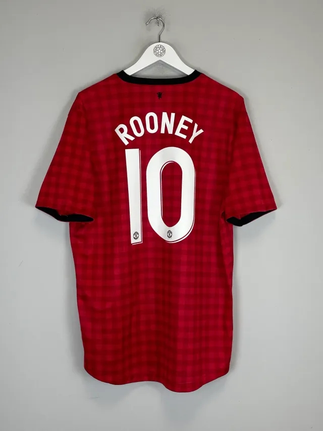 CULT KITS - 2012/13 MANCHESTER UNITED ROONEY #10 HOME SHIRT (XL) NIKE