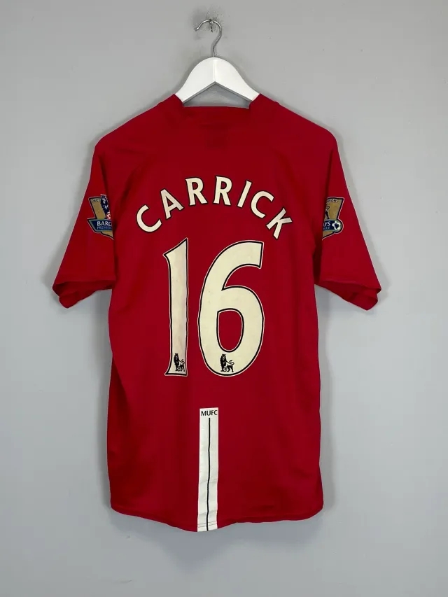 CULT KITS - 2007/09 MANCHESTER UNITED CARRICK #16 HOME SHIRT (L) NIKE