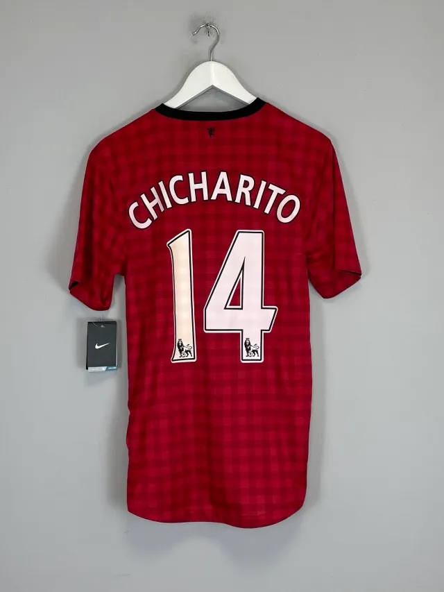 CULT KITS - 2012/13 MANCHESTER UNITED CHICHARITO #14 *BNWT* HOME SHIRT (S) NIKE